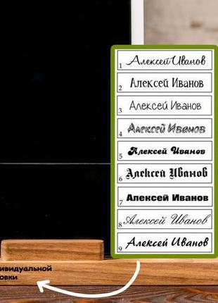 Підставка-органайзер з дерева для гаджетів телефону годинника apple iphone айфон в офіс на подарунок10 фото