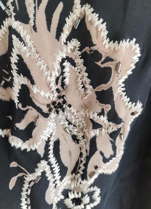 Шовкова батальна сукня максі з вишивкою від laura ashley3 фото