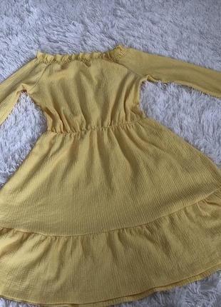 Яркое желтое платье2 фото