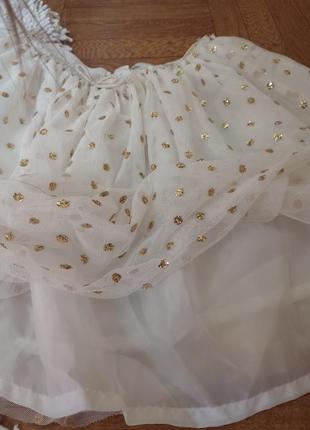 Белая юбка пачка фатиновая пышная миниюбка5 фото