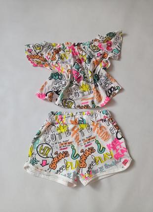 Zara. летний костюм с шортами.