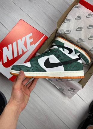 Nike dunk low green snake5 фото