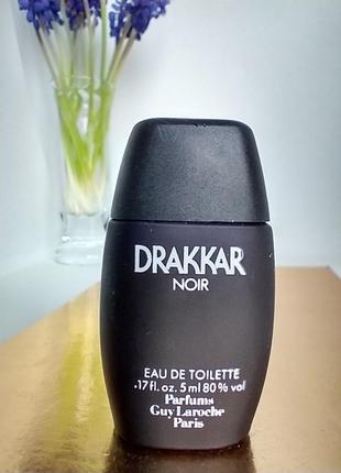 Drakkar noir guy laroche миниатюра 5мл оригинал, vintage3 фото