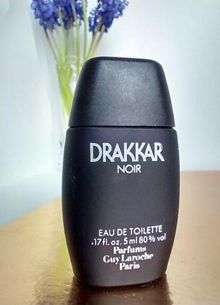 Drakkar noir guy laroche миниатюра 5мл оригинал, vintage4 фото