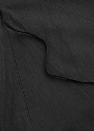 Лляна блуза cos на зав'язки/лляна блузка/блуза-кімоно/блузка на запах7 фото