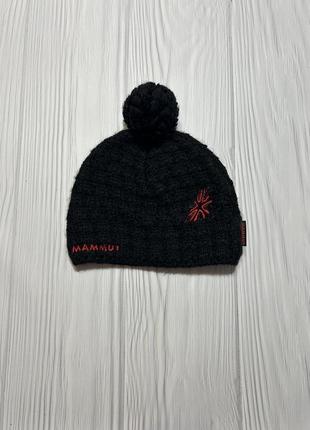 Mammut pommel beanie шапка з логотипами оригінал