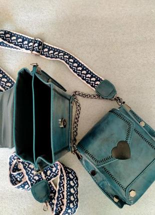 Барсетка сумка якісна колір синій, як на перших фото6 фото