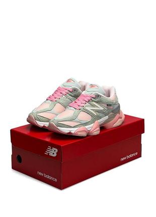 Женские кроссовки new balance 9060 gray pink