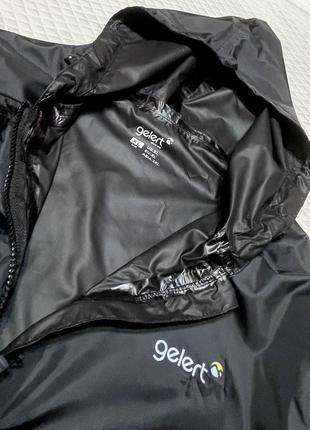 Дощовик куртка вітровка вітрозахисна водонепроникна з капюшоном getlert packaway way waterproof blac8 фото