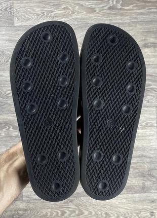 Adidas шлёпанцы тапочки 43 размер черные оригинал6 фото