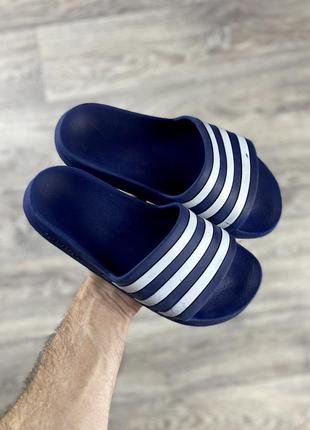 Adidas шлёпанцы тапочки 38 размер синие оригинал