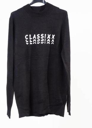 Чоловічий в'язаний светр h&m, чорний, джемпер, пуловер, реглан, тонкий, стильний, кофта, кардиган2 фото