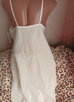 Сексуальная белая ночнушка, сорочка р.44-462 фото