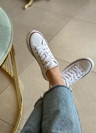 Классические, базовые низкие кеды в стиле converse