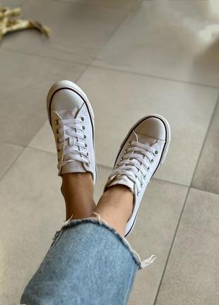 Классические, базовые низкие кеды в стиле converse8 фото