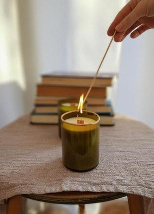 Candle.in.bottle - соєві свічки ручної роботи у врятованих винних пляшках9 фото