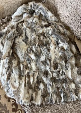 Парка in parle de vous новая из натурального меха кроля/ зайца французский производитель