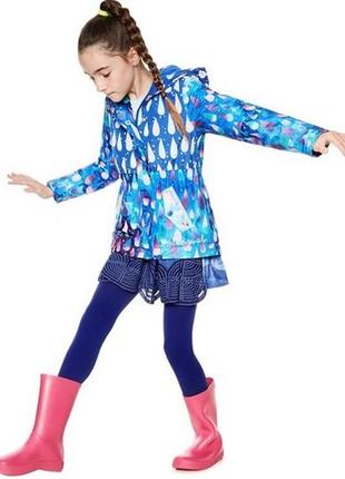 Cередньо-тепла демісезонна осіння курточка весняна куртка дощовик desigual для дівчинки 7-8 років
