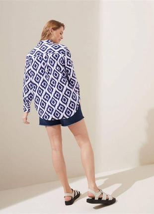 Стильная рубашка, рубашка из натурального льна marks & spencer3 фото