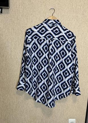 Стильная рубашка, рубашка из натурального льна marks & spencer8 фото