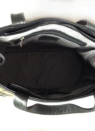 Кожаная сумка "роза" 6