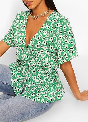 Актуальная блуза цветочный принт