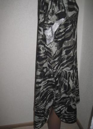 Льняное платье рубашка халат большой размер soyaconcept р-рxxl, пог757 фото