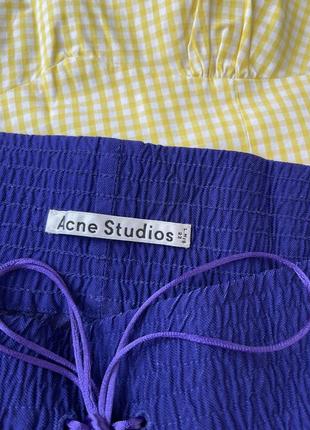 Acne studios льняные шорты3 фото