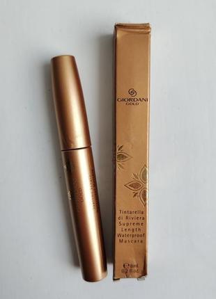 Водостоякая тушь орифлейм джордани голд черная oriflame giordani gold black