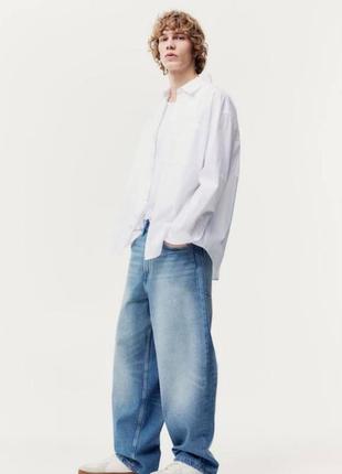 H&amp;m baggy jeans blue джинси6 фото