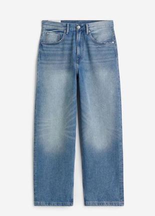 H&amp;m baggy jeans blue джинси4 фото