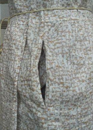Легкое платье без рукавов сарафан имитация запаха лен свободное бохо6 фото