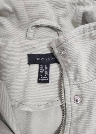 Джинсовая куртка оверсайз с обьемными карманами new look коттон7 фото
