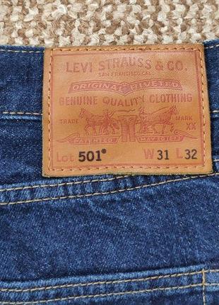 Levi's 501 premium waterless джинсы оригинал (w31 l32)6 фото