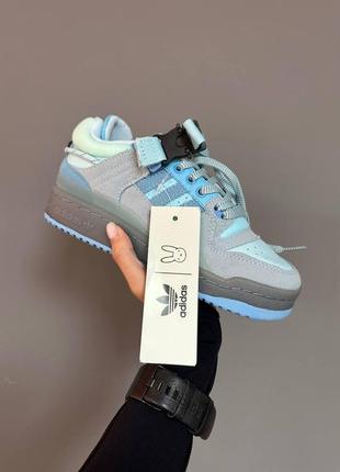 Adidas forum x bad bunny light blue