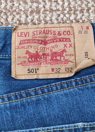 Levi's 501 джинсы оригинал (w32 l32)