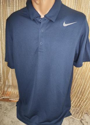 Нова сток оригінал футболка теніска поло чол. nike dri-fit polo .м-л