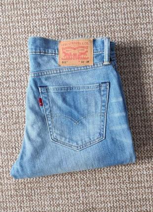 Levi's 511 джинсы slim fit оригинал (w33 l34)3 фото