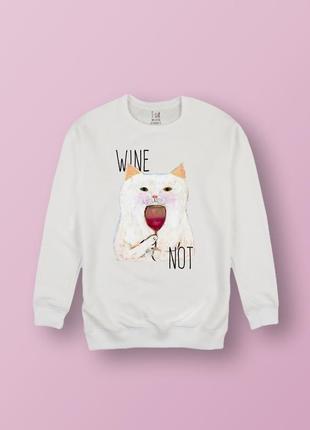 Світшот "wine not"1 фото