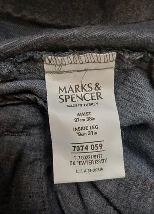 Брюки вельветовые marks&amp;spenser талия 88 см1 фото