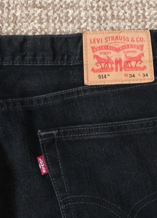 Levi's 514 джинсы straight оригинал (w34 l34)4 фото