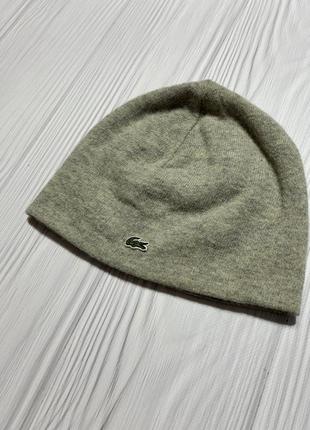 Lacoste двухсторонняя шерстяная шапка оригинал4 фото