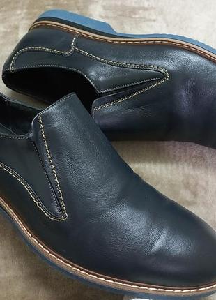 Туфли мокасины кожа муж.43р.clarks индии