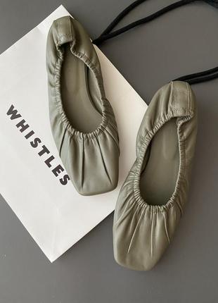 Супер мягкие балетки кожаные whistles 🔥🔥🔥9 фото
