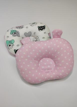Подушка ортопедическая для младенцев, "мишка ," ткань польский 100% хлопок, наполнитель холлофайбер.4 фото