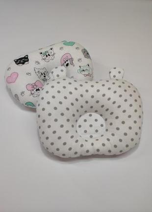 Подушка ортопедична для немовлят,"ведмедик", тканина польська бавовна, наповнювач холлофайбер.5 фото