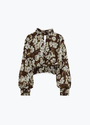 Роскошная блуза в флористический принт свежие коллекции2 фото