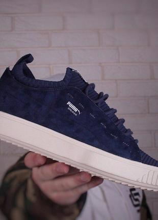 Puma suede platform blue