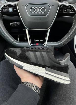 Мужские кроссовки adidas zx 500 black white 41-42-43-44-45