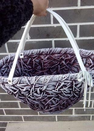Плетеная сумка - корзина 44*20см3 фото